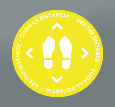 Watch the distance floor sticker - TenStickers