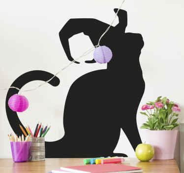 cat with witch hat halloween sticker - TenStickers