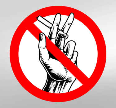 Ilustracija nalepka ikone cigaret - TenStickers