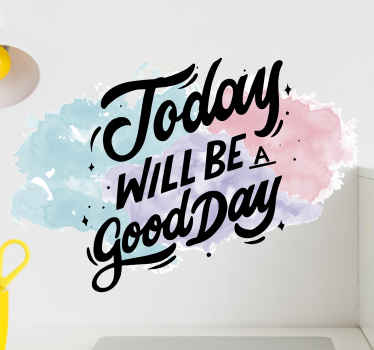 Motivations watercolour quote laptop skins - TenStickers