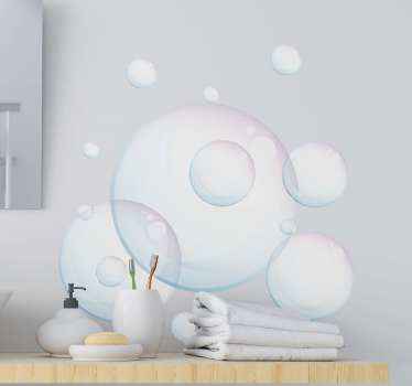 Bubbles Bathroom Wall Sticker - TenStickers