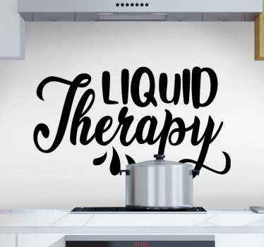 Liquid Therapy drink drink sticker - TenStickers