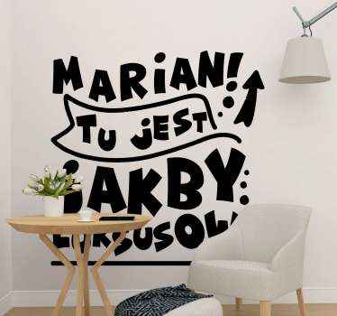 Naklejka na ścianę Tu jest jakby luksusowo - TenStickers