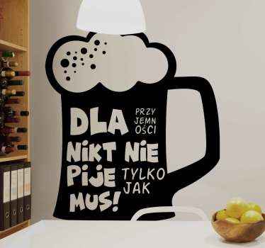 Naklejka na ścianę Cytat z kogel-mogel 1 - TenStickers