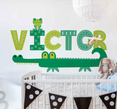 Customised crocodile wild animal decal - TenStickers