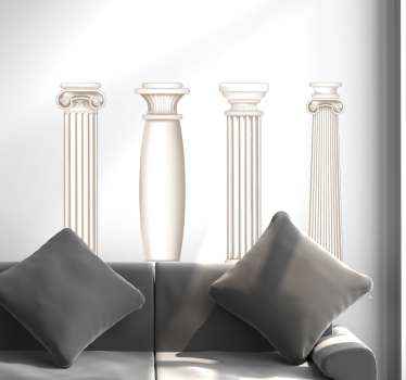 αυτοκόλλητο με ελληνικές στήλες - TenStickers