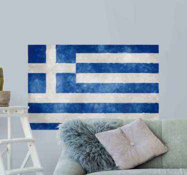αυτοκόλλητο παλιά ελληνική σημαία - TenStickers