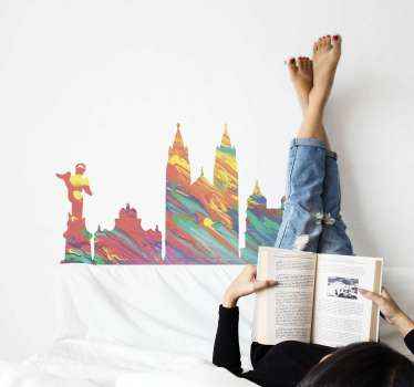 Vinilo Coloridos monumentos de quito - TenVinilo