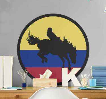 Pegatina para coche Montubio ecuador - TenVinilo