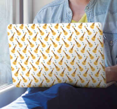 Gitaros ir muzikinių natų nešiojamieji kompiuteriai - „Tenstickers“