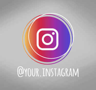 个性化的instagram图标窗口贴纸 - TenStickers