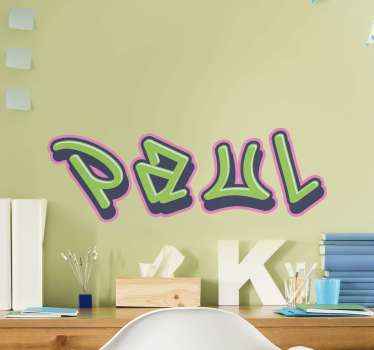 Colorful Customizable Name motivational wall sticker - TenStickers