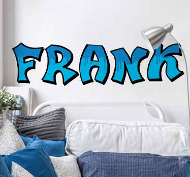 Personalised graffiti style name urban wall sticker for kids - TenStickers