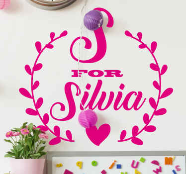 字母和姓名个性化贴花 - TenStickers