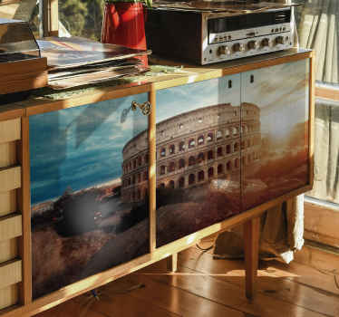 Decal επίπλων roma colisseum - TenStickers