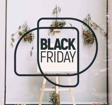 Vinilo Black Friday con formas geométricas - TenVinilo