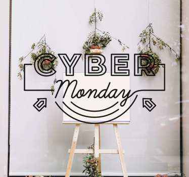 Vinilo escaparate especial del cyber monday - TenVinilo