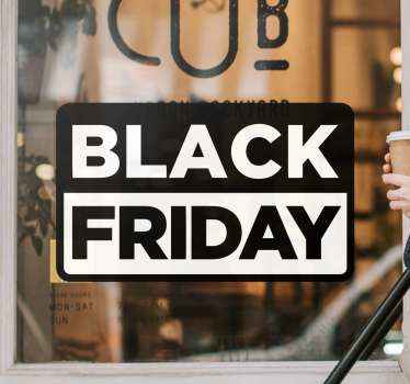 μαύρο και άσπρο κουτί με βιτρίνα - TenStickers