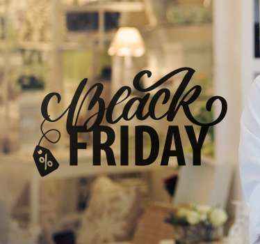 Pretty Black Friday with tags stickers - TenStickers