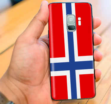 Norge flagg for telefon samsung klistremerker - Tenstickers