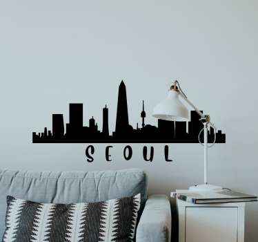 서울 실루엣 국가 스티커 - TenStickers