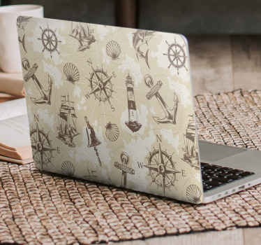 sea objects laptop vinyl skins - TenStickers