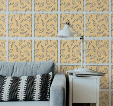 Seashell tiles vinyl sticker - TenStickers