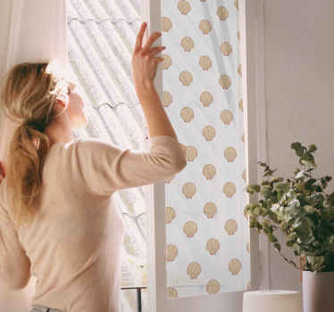 Vinilo para ventanas patrón conchas rosadas - TenVinilo