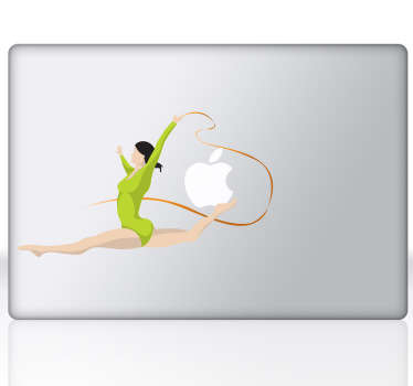 Gymnast Laptop Sticker - TenStickers