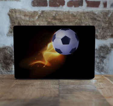 Power of football laptop skins - TenStickers