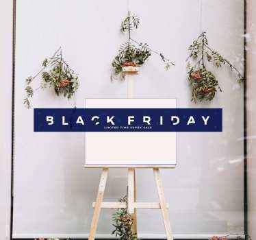 Promotional Sale Banner Black Friday sticker - TenStickers