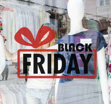 Sticker black friday événement commercial promotionnel - TenStickers