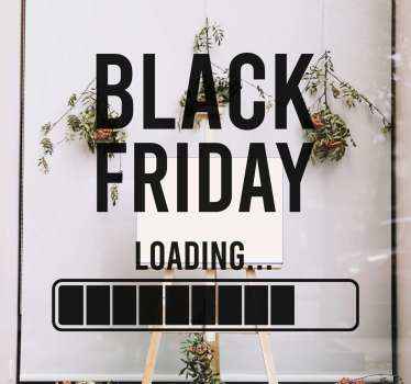 Mainosmyynnin lastaus Black Friday tarra - Tenstickers