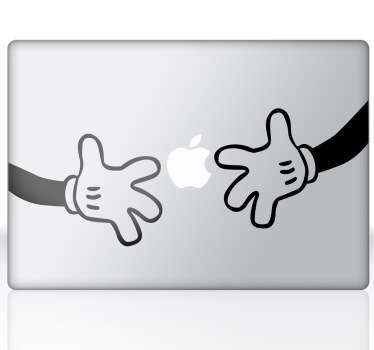 Sticker pour mac mains de Mickey - TenStickers