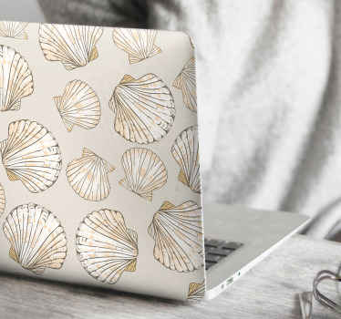 Seashell Illustration laptop skin - TenStickers