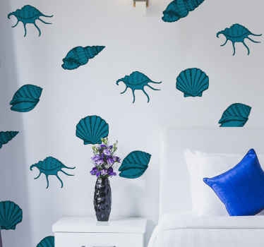 Decorative Shell Patterns nature wall sticker - TenStickers