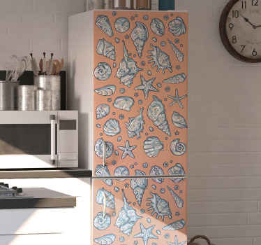 Autocolante para frigorífico Conchinhas esboços frigorífico - TenStickers