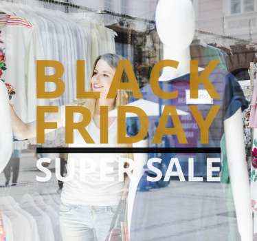 Gold and silver Black Friday sale stickers - TenStickers