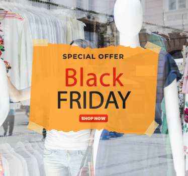 Ripped Part Black Friday sale stickers - TenStickers