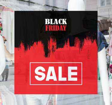 Black Friday red paint sales black decal - TenStickers