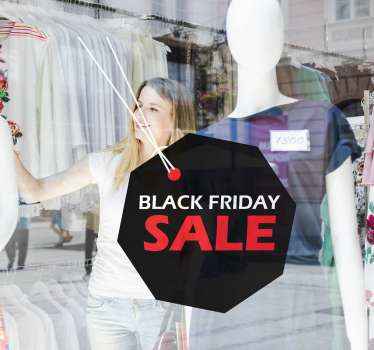 Hanging decoration black friday stickers - TenStickers