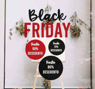Pack 3 vinilos Black Friday personalizados - TenVinilo