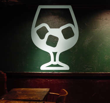 Sticker decorativo bicchiere cocktail - TenStickers