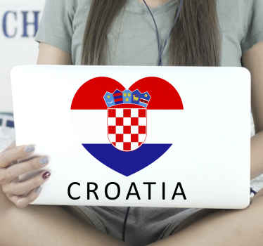 Naljepnica za kože na hrvatskom i srcu - TenStickers