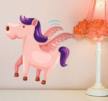 Adesivo cameretta cavallo alato - TenStickers