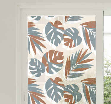 Vinilo para ventanas grandes plantas monstruo - TenVinilo