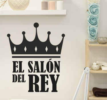 Vinilo baño La sentencia del salón del rey para wc - TenVinilo