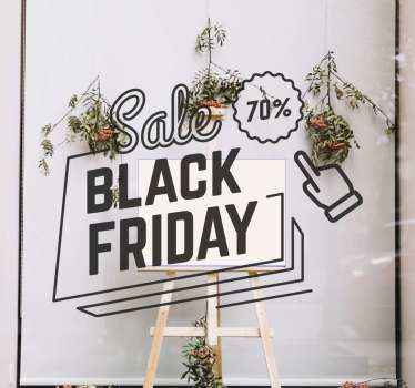 Black friday-actie Decoratie sticker aanbiedingen - TenStickers