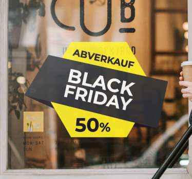 Fenster Aufkleber Black friday sale - rabatte - TenStickers