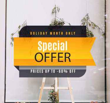 črni petek - posebna nalepka za okna - TenStickers